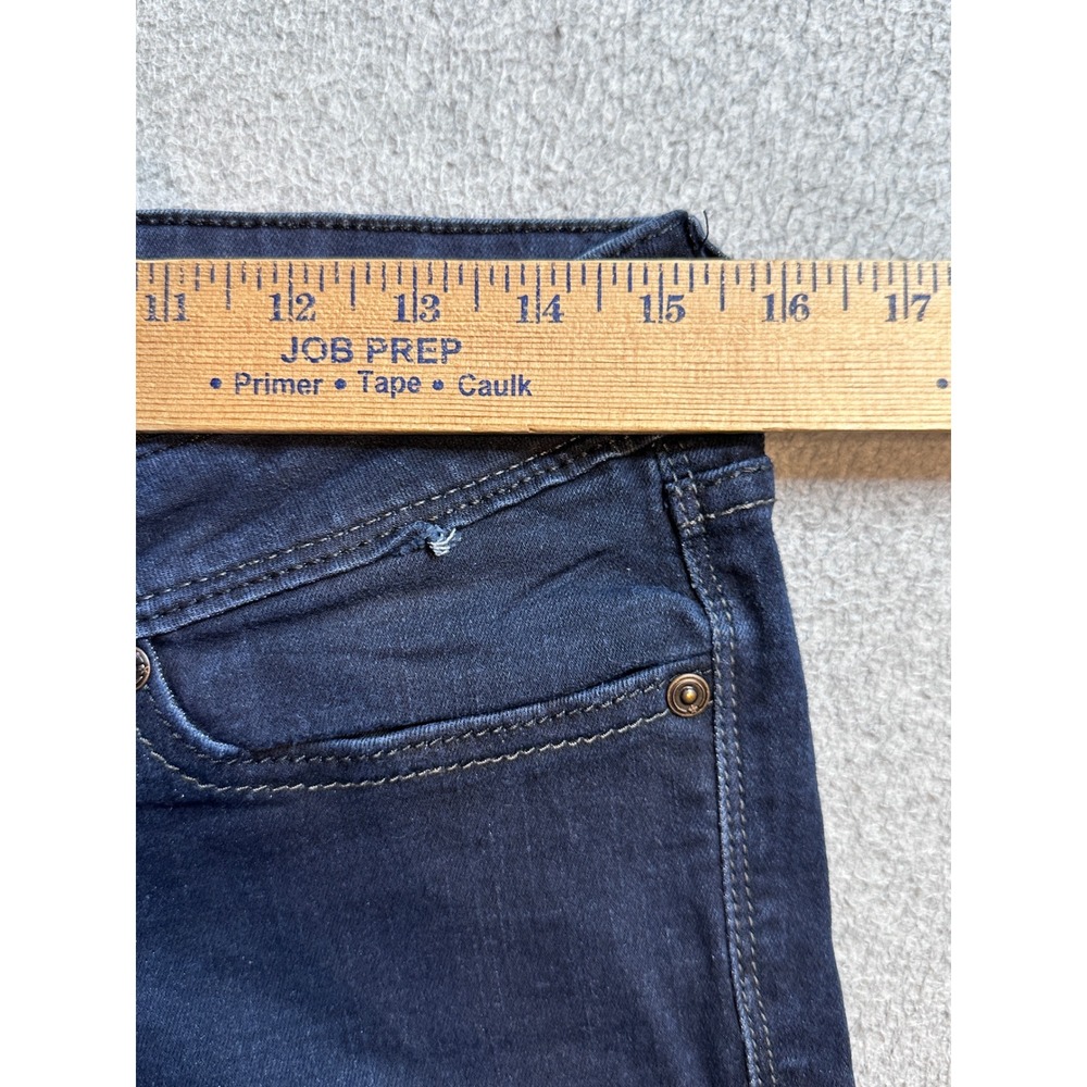 Vintage Levis Skinny Jeans Womens 9M Dark Wash Indigo Stretch Denim Low Rise Y2K - Picture 10 of 16